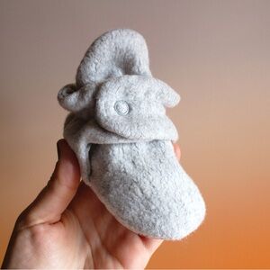 Zutano Gray Baby Walker Shoes